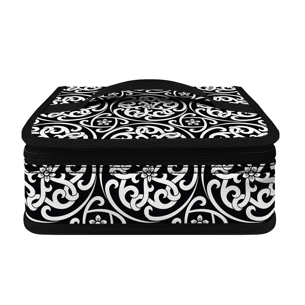 Black And White Celtic Pattern Print Small Lunch Bag
