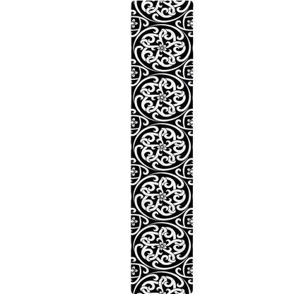 Black And White Celtic Pattern Print Table Runner