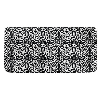 Black And White Celtic Pattern Print Towel