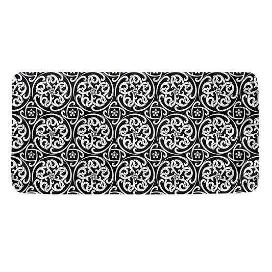 Black And White Celtic Pattern Print Towel
