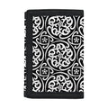 Black And White Celtic Pattern Print Trifold Wallet