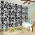 Black And White Celtic Pattern Print Wall Sticker