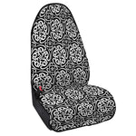 Black And White Celtic Pattern Print Waterproof Car Seat Cover
