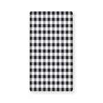 Black And White Check Pattern Print Baby Crib Sheet
