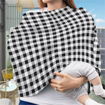 Black And White Check Pattern Print Baby Seat Cover