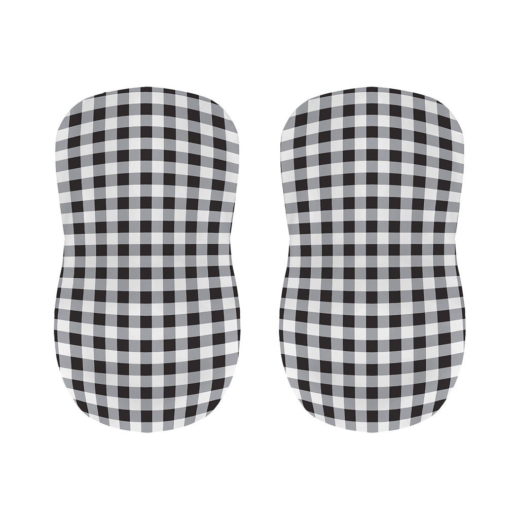 Black And White Check Pattern Print Bar Stool Covers
