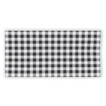 Black And White Check Pattern Print Beach Towel