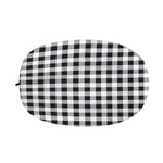 Black And White Check Pattern Print Car Side Mirror Covers