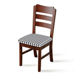 Black And White Check Pattern Print Chair Cushion Cover