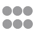 Black And White Check Pattern Print Coaster Set