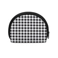 Black And White Check Pattern Print Coin Purse