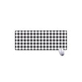 Black And White Check Pattern Print Extended Mouse Pad