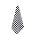 Black And White Check Pattern Print Hand Towel