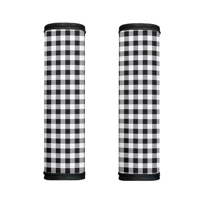 Black And White Check Pattern Print Handle Covers