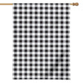 Black And White Check Pattern Print House Flag