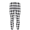 Black And White Check Pattern Print Men's Leggings