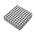 Black And White Check Pattern Print Outdoor Seat Cushion Cover