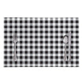 Black And White Check Pattern Print Placemat