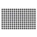 Black And White Check Pattern Print Polyester Doormat