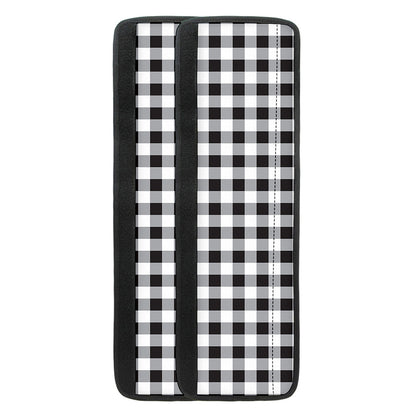 Black And White Check Pattern Print Refrigerator Handle Covers