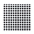Black And White Check Pattern Print Silk Bandana