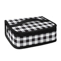 Black And White Check Pattern Print Small Lunch Bag