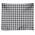 Black And White Check Pattern Print Tapestry