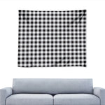 Black And White Check Pattern Print Tapestry