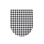 Black And White Check Pattern Print Toilet Lid Cover