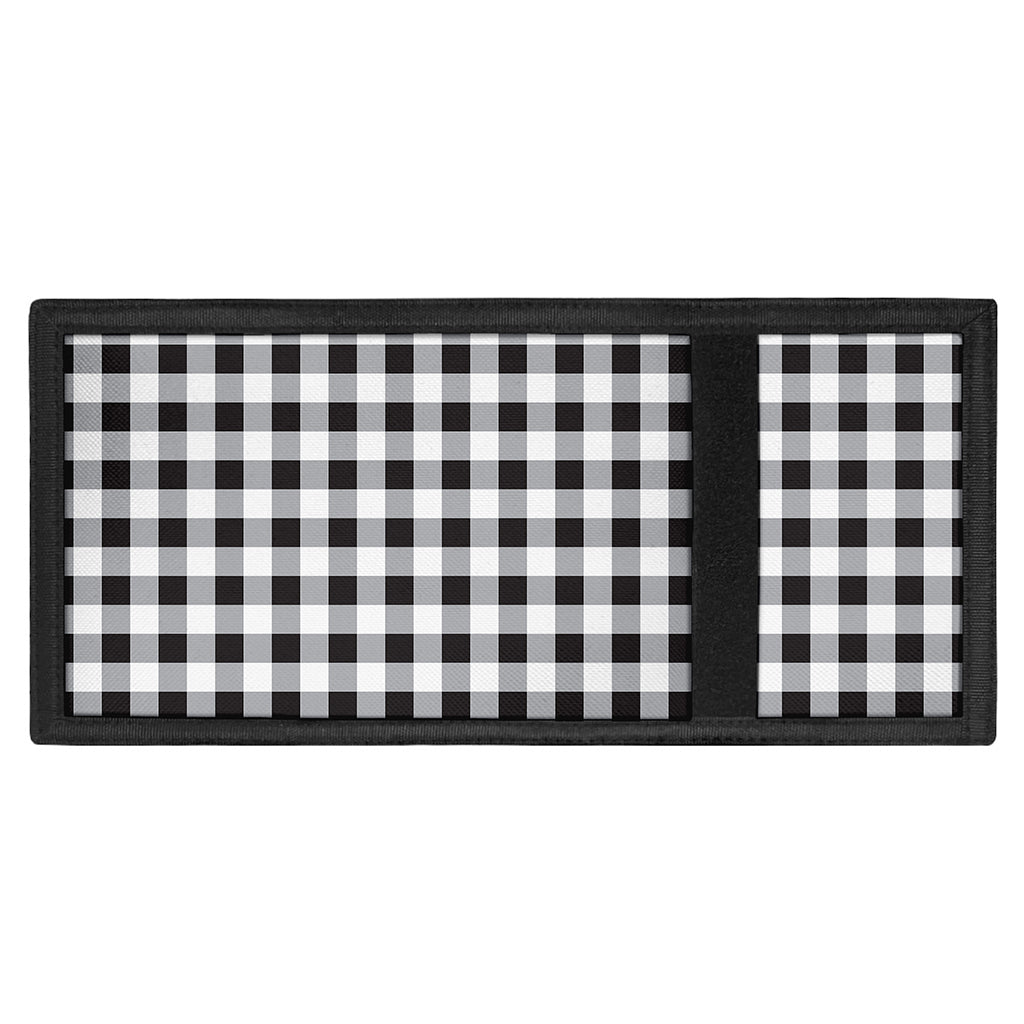 Black And White Check Pattern Print Trifold Wallet