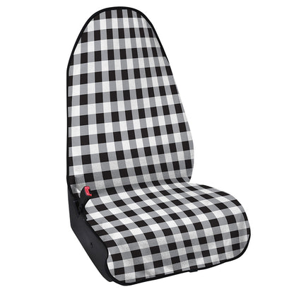 Black And White Check Pattern Print Waterproof Car Seat Cover