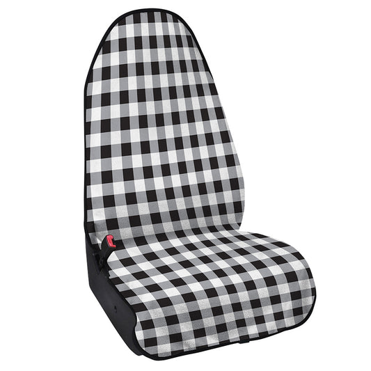 Black And White Check Pattern Print Waterproof Car Seat Cover