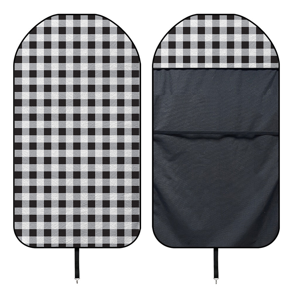 Black And White Check Pattern Print Waterproof Car Seat Cover
