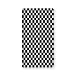 Black And White Checkered Pattern Print Baby Crib Sheet