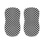 Black And White Checkered Pattern Print Bar Stool Covers