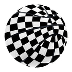 Black And White Checkered Pattern Print Basketball