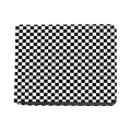 Black And White Checkered Pattern Print Bifold Wallet