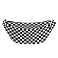 Black And White Checkered Pattern Print Fanny Pack