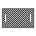 Black And White Checkered Pattern Print Golf Cart Seat Cover