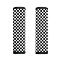 Black And White Checkered Pattern Print Handle Covers