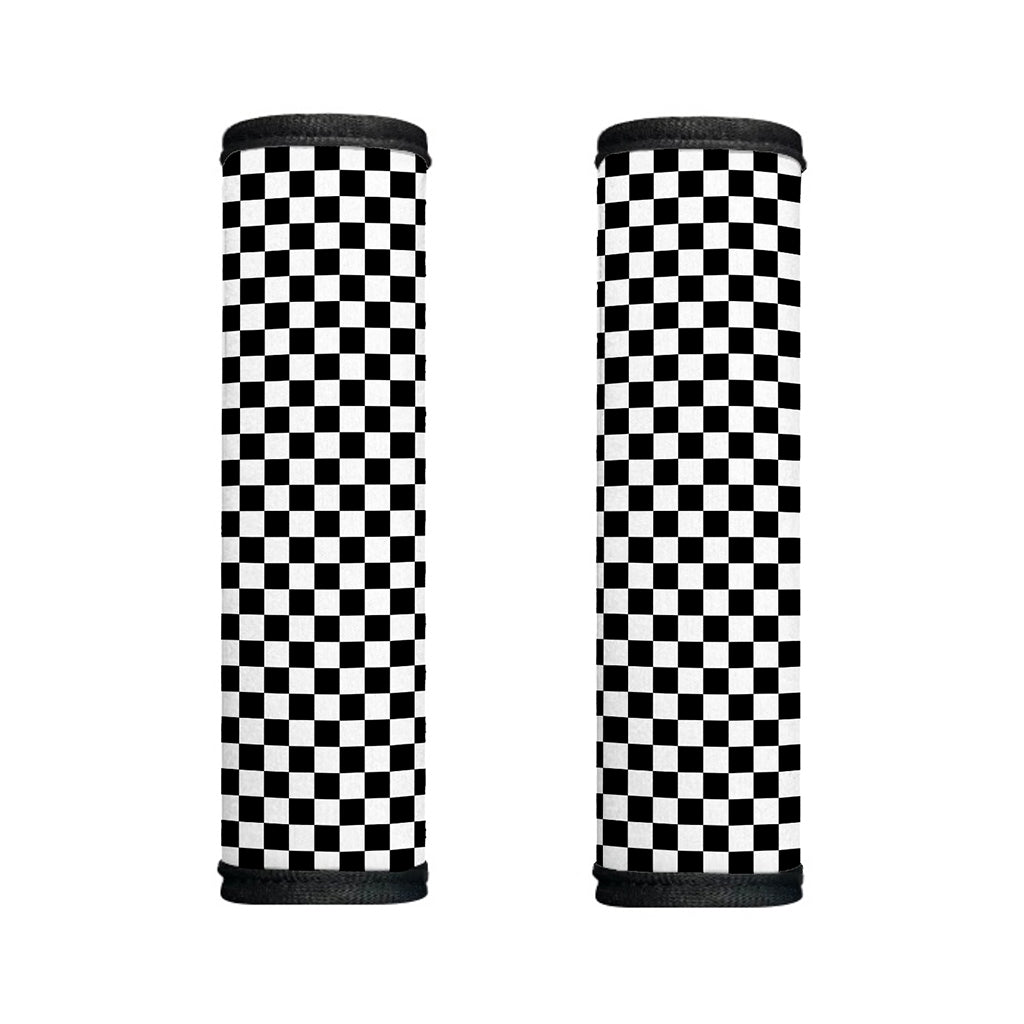 Black And White Checkered Pattern Print Handle Covers