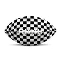 Black And White Checkered Pattern Print Rugby Ball