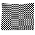 Black And White Checkered Pattern Print Tapestry