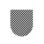 Black And White Checkered Pattern Print Toilet Lid Cover