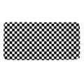 Black And White Checkered Pattern Print Towel