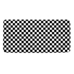 Black And White Checkered Pattern Print Towel