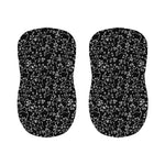 Black And White Cherry Blossom Print Bar Stool Covers