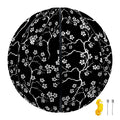 Black And White Cherry Blossom Print Basketball