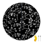 Black And White Cherry Blossom Print Basketball