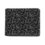 Black And White Cherry Blossom Print Bifold Wallet